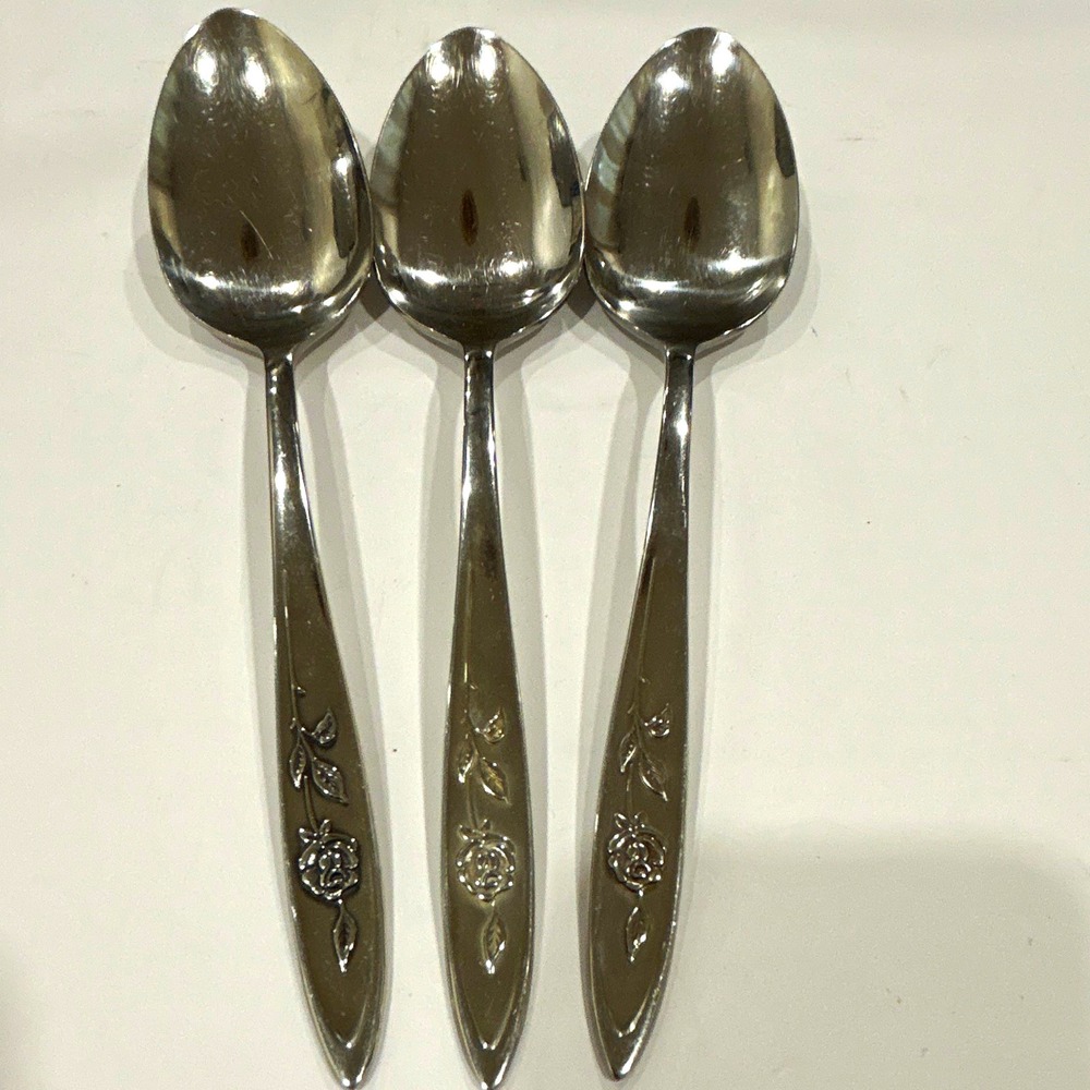 Lot of 3 Oneida community stainless serving spoons in MyRose